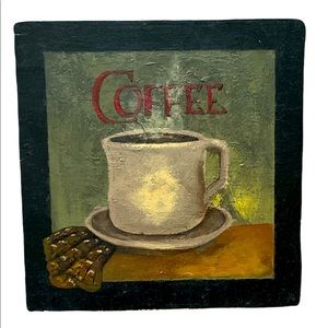 Coffee Wooden picture plaque perfect for coffee lovers or your coffee bar